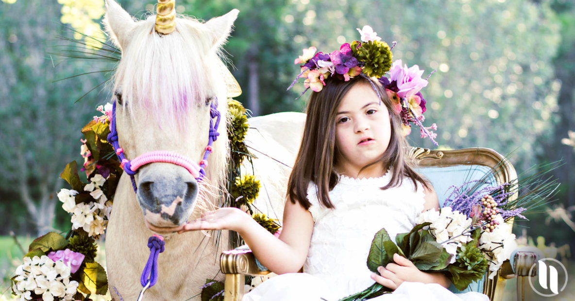 six year old down syndrome unicorn